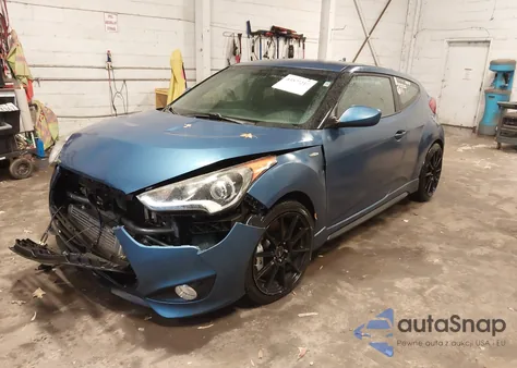 2016 Hyundai Veloster Turbo Rally Edition from USA, damaged, VIN KMHTC6AE4GU264256